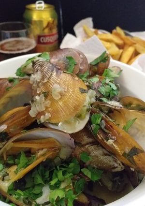 Una foto de Moules Frites