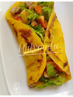 A picture of Plantain wraps.