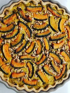 Foto di Torta salata alla zucca hokkaido e noci