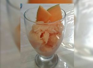 Una foto de Nieve de melon