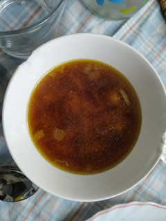 Una foto de Sopa de verduras con miso