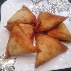 A picture of Chicken veg samosa.