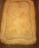 Cheese Pie with Cream, Yogurt, and Homemade Puff Pastry with Margarine