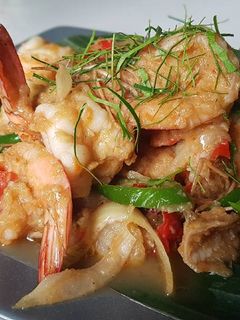 รูปของ กุ้งผัดกะปิ