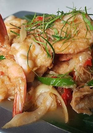 รูปของ กุ้งผัดกะปิ
