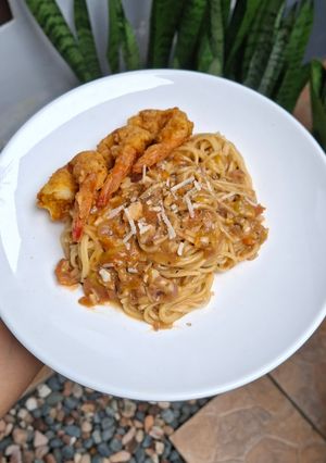 Foto resep Spaghetti with Creamy Tomato Sauce