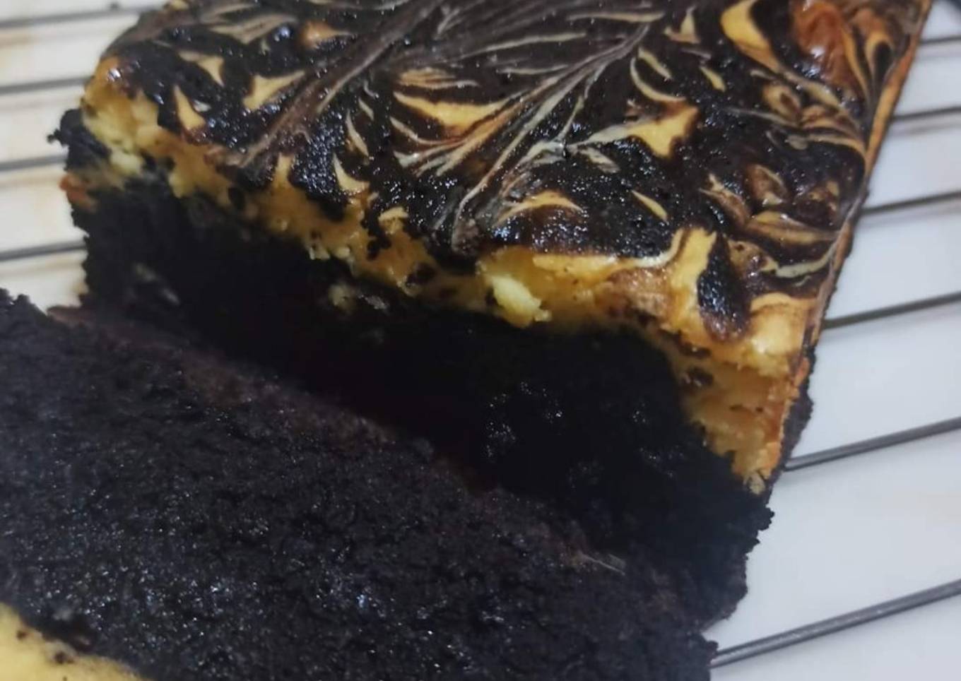 Brownies cheese marble