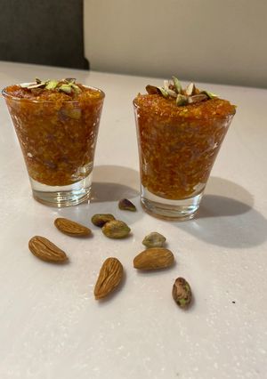 A picture of Gajar Halwa shots.