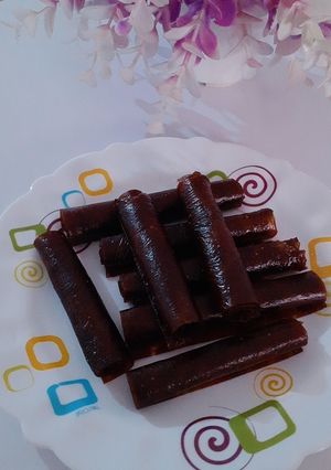 عکسی از دستور لواشک هلو