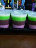 Puding rainbow with vanila vla