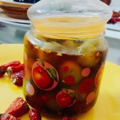 A picture of Lasode Ka Achar.