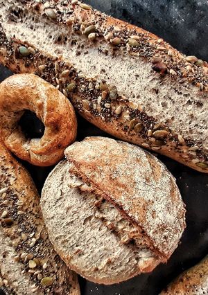Una foto de Pan baguette de linaza