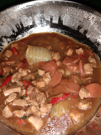 Cara Bikin Sawi gulung ayam sosis siram Enak Dan Mudah