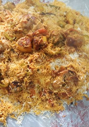 صورة لوصفة كبسه دجاج
