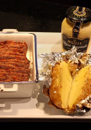 Una foto de Pastrón (o Pastrami) casero - con tapa de asado