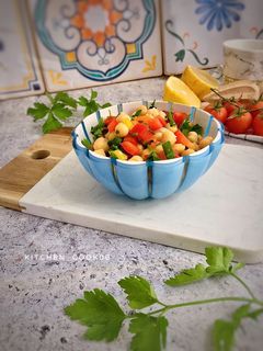 صورة لوصفة سلطة الحمص