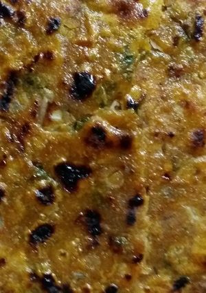 A picture of Hara Dhaniya Thepla.
