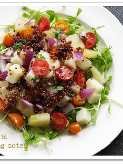 [紅藜鳳梨馬鈴薯沙拉]簡易家常菜 的食譜成品照片