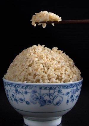 A picture of Instapot Brown Rice.
