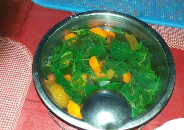 Resep Sayur bening bayam yang Bikin Ngiler