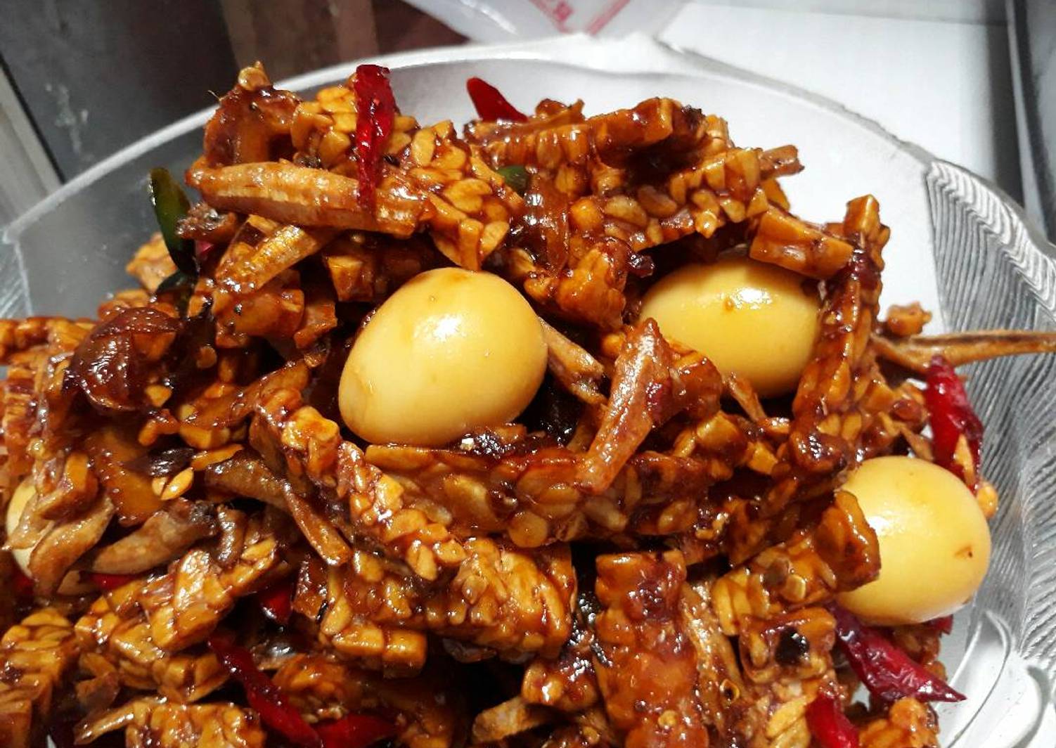 Resep Oseng tempe teri telur puyuh oleh Ifna Nifriza Cookpad