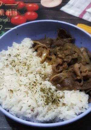 Foto resep Rice bowl with Beef Teriyaki
