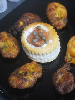 Una foto de Volovanes con tortitas de calabaza