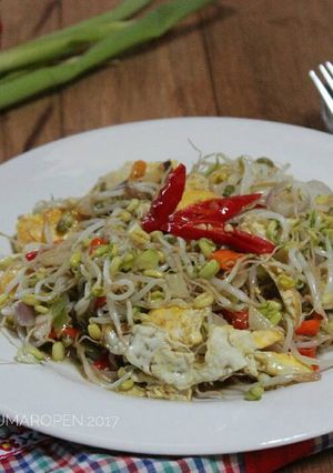 Foto resep Dadar telur cah taoge