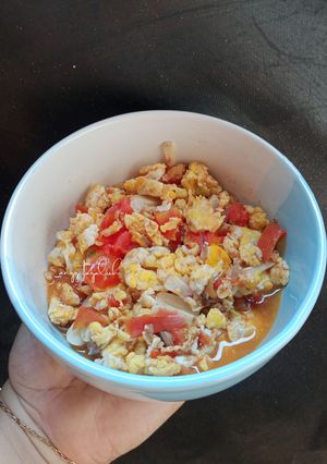 Foto resep Orak Arik Telur Tomat