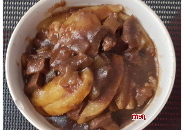 Tumis Kecap Sapi Kentang