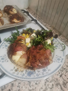 Foto de Peitos de Frango enrolados em Bacon