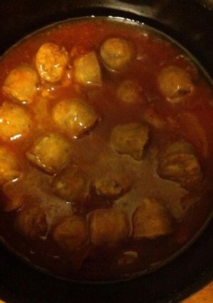 Une photo de Rougail saucisses à la tomate