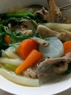 Hình của món Canh Nui Gà.