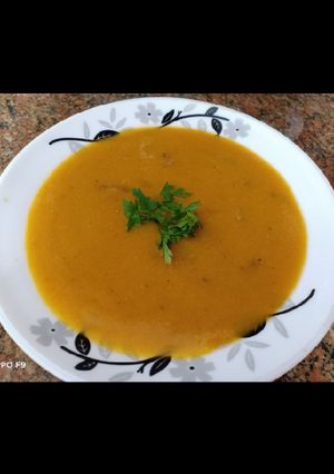 صورة لوصفة شوربه العدس 🥕🧅🥣🍅
