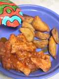 Tiras de pavo con salsa garam masala