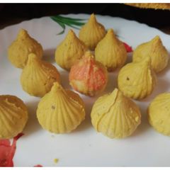 A picture of Besan Modak.