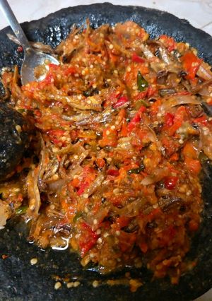 Foto resep Sambalado bada (sambel teri)