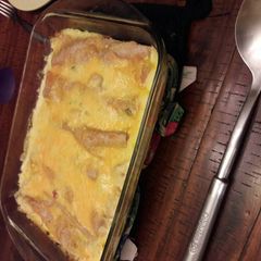 A picture of Chicken Enchiladas.