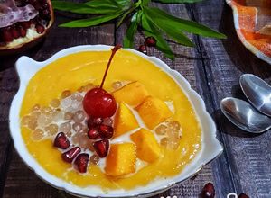 Foto resep Jus Mangga biji mutiara dan delima (Manggo Sago)