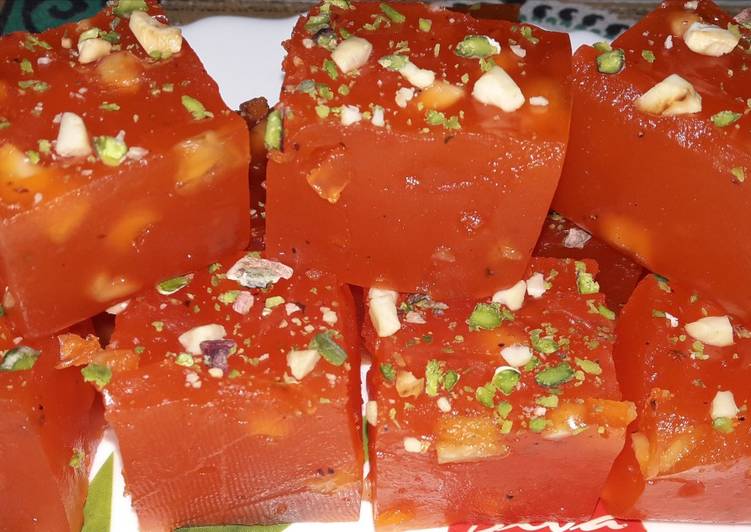 Simple Way to Make Quick Cornflour ka halwa (karachi halwa)