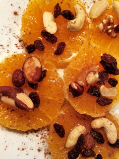 Una foto de Postre express de naranja