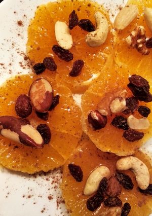 Una foto de Postre express de naranja