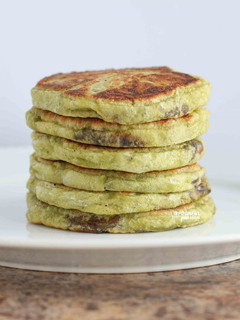 A picture of Matcha Hotteok [Green Tea Pancake].