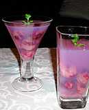 Uvas moradas en gelatina con sacarina