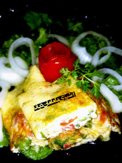 عکسی از دستور رولت تخم مرغ 🌯 🥚