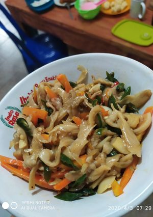 Foto resep Oseng jamur lombok ijo