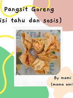 Foto resep Pangsit Goreng (isi tahu dan sosis)