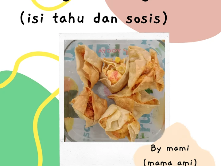 Cara Mudah Menyiapkan Resep  Pangsit Goreng (isi tahu dan sosis) yang Enak, Lezat