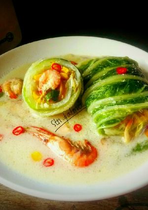Foto resep Lodeh sawi gulung