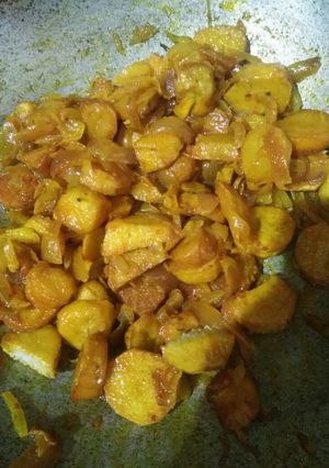 A picture of Arbi ki sabzi.
